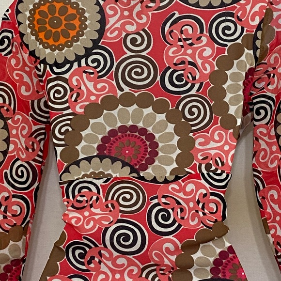 F-133 INC International Concepts Colorful 1/2 Sleeve Pullover Blouse Size S - Picture 12 of 12